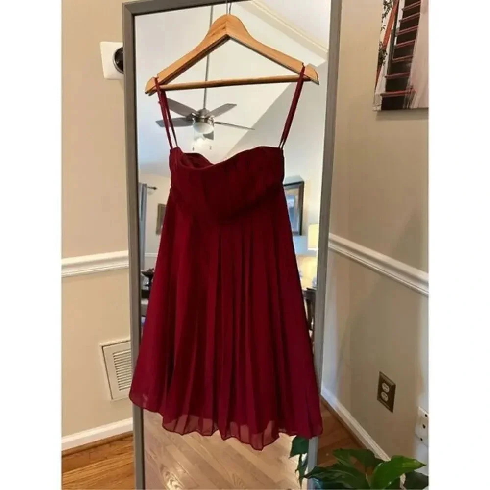 Ann Taylor Pleated Strapless Dress